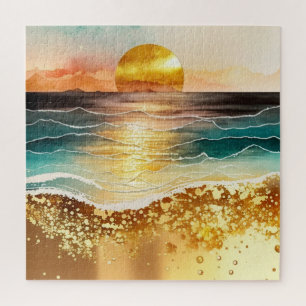 Puzzle La série de plage à l'aquarelle Design 3