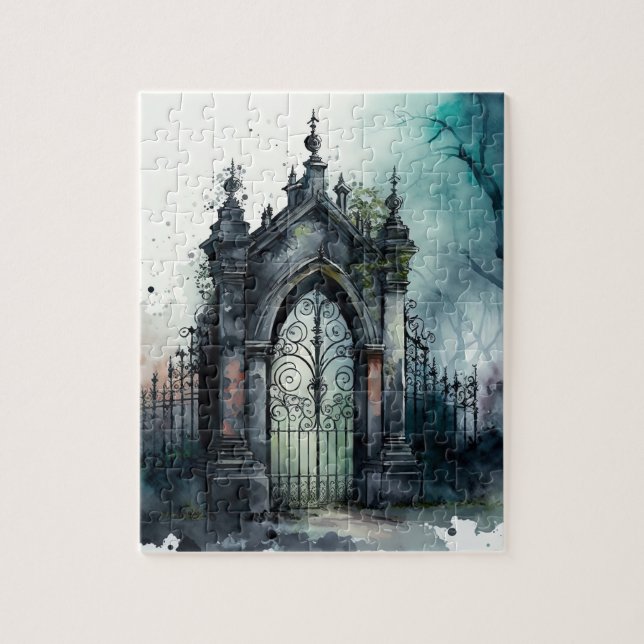 Puzzle La série de portes du cimetière gothique Design 11 (Vertical)