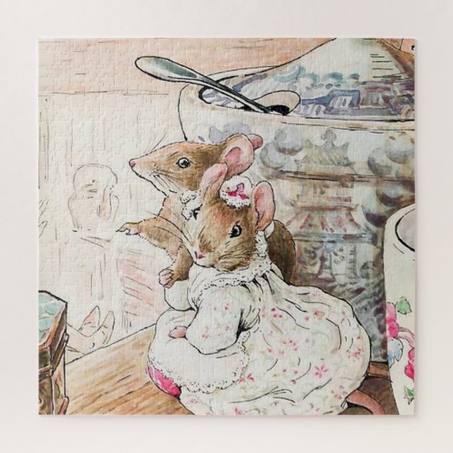 Puzzle "La souris écoutée au talon" par Beatrix Potte (Vertical)