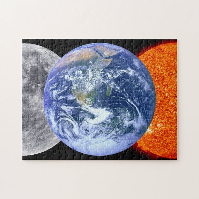 Puzzle La terre, lune, et Sun (Horizontal)