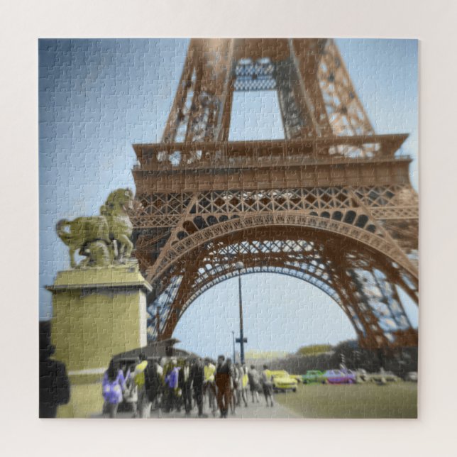 Puzzle La Tour Eiffel, comme vous ne l'avez jamais vue au (Vertical)