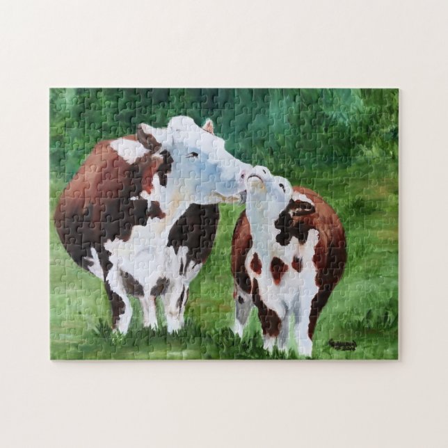 Puzzle La vache lèchent (Horizontal)