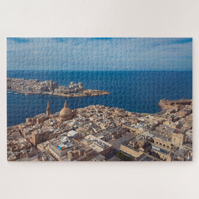 Puzzle La Valette Ville Paysage marin Malte Photographie  (Horizontal)