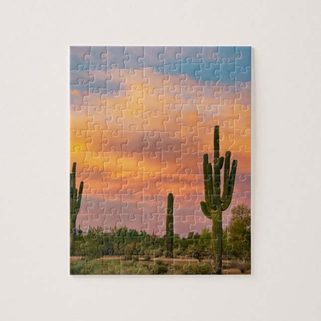 Puzzle La vie de désert de Saguaro (Vertical)