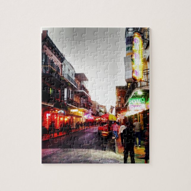 Puzzle la vie de nuit d'image.jpg la Nouvelle-Orléans (Vertical)