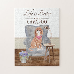 Puzzle La Vie Est Avec Le Cavapoo