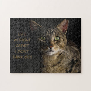 Puzzle La vie sans chats ? Je ne pense pas ! coutume drôl