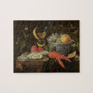 Puzzle La vie toujours avec le fruit et les mollusques et
