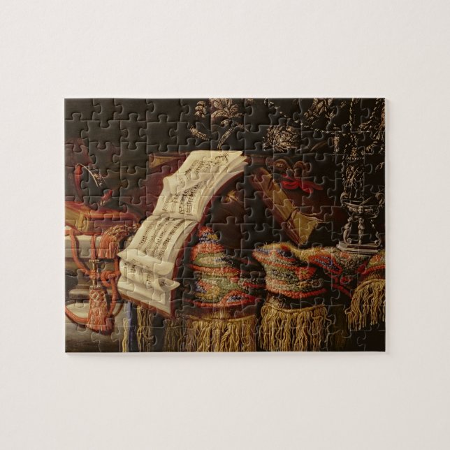 Puzzle La vie toujours avec un livre de la musique de (Horizontal)