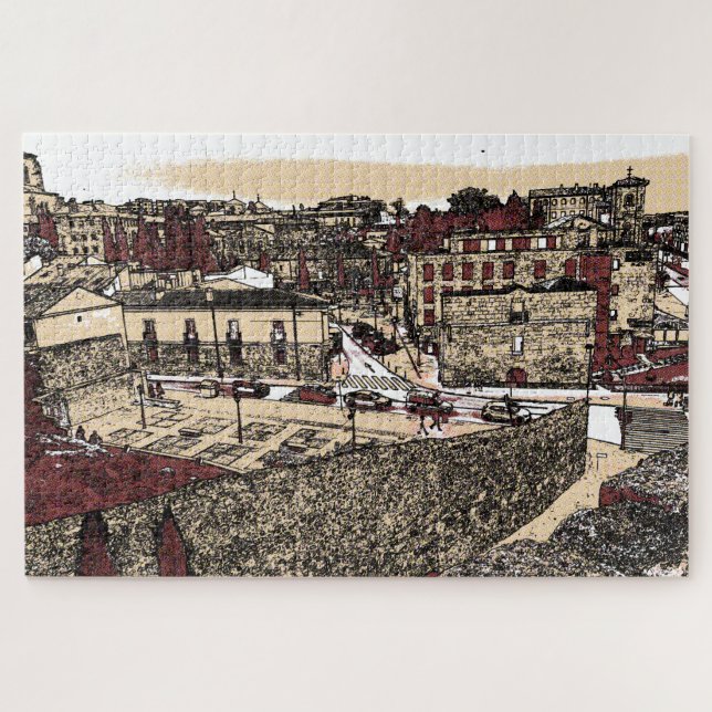 Puzzle La vieille ville de Salamanca Espagne (Horizontal)