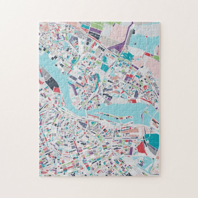 Puzzle La ville d'Amsterdam (Vertical)
