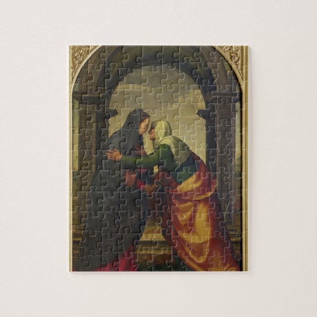 Puzzle La visite de St Elizabeth à Vierge Marie (Vertical)