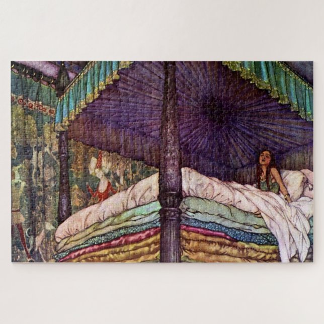 Puzzle "La vraie princesse" par Edmund Dulac (Horizontal)