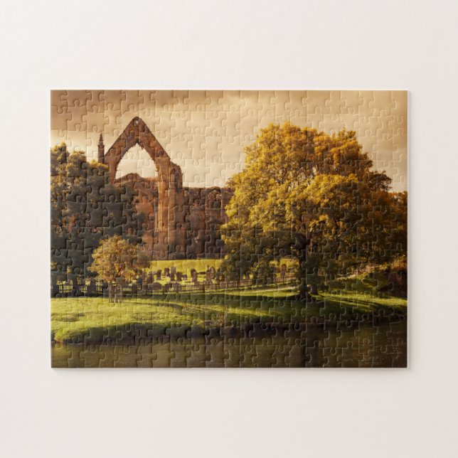 Puzzle L'Abbaye De Bolton En Automne (Horizontal)