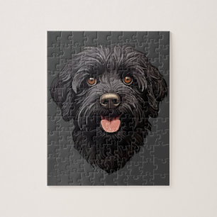 Puzzle Labradoodle Chien noir