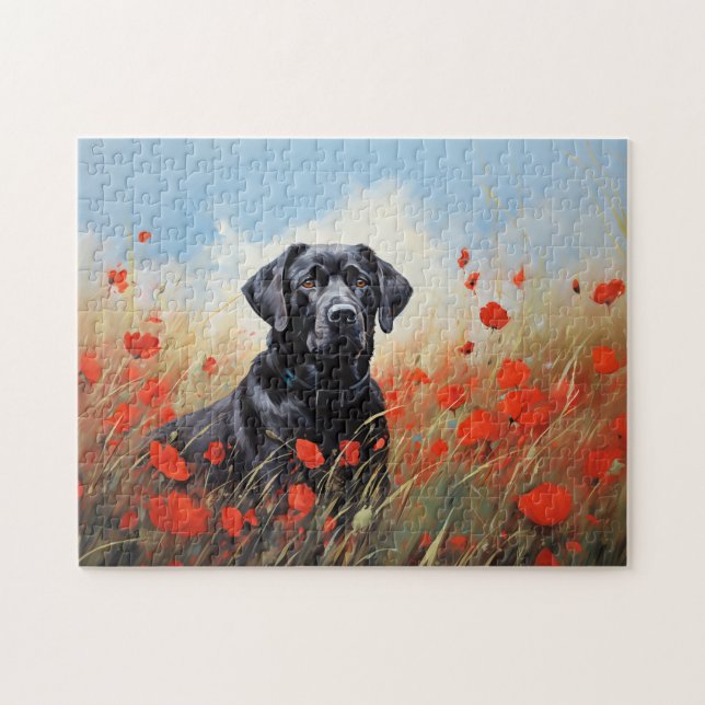 Puzzle Labrador en pavois (Horizontal)
