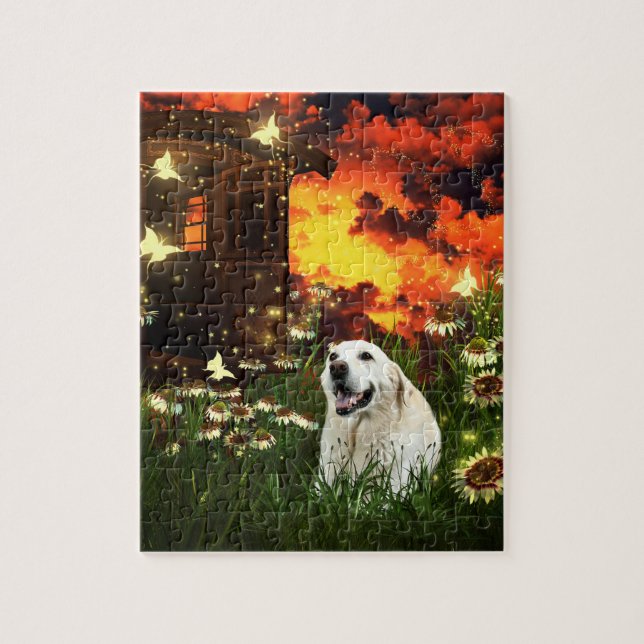 Puzzle Labrador jaune (Vertical)