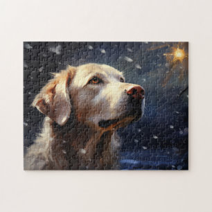 Puzzle Labrador la nuit