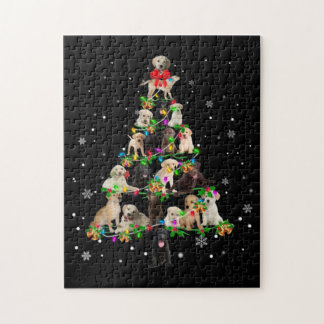 Puzzle Labrador Retriers Noël Arbre X mas