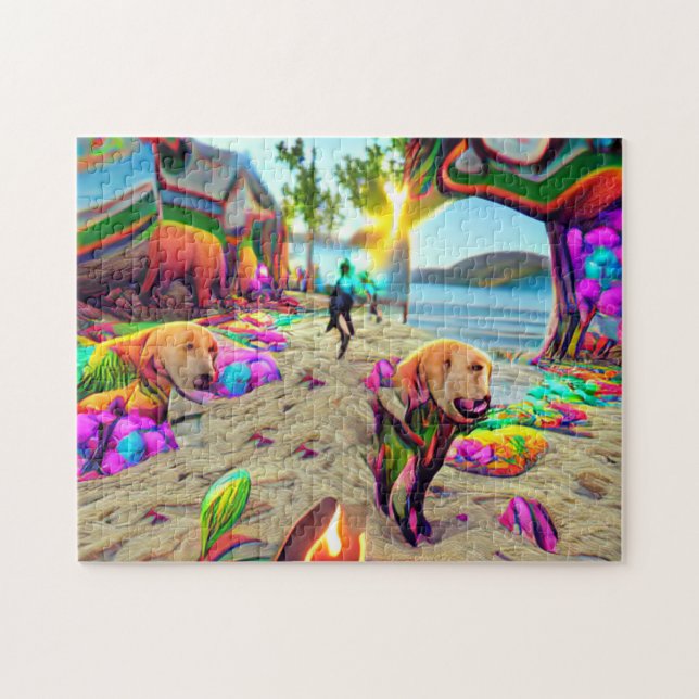 Puzzle Labrador Retriever Chien (Horizontal)