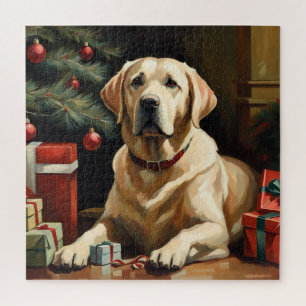 Puzzle Labrador Retriever Christmas