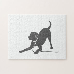 Puzzle Labrador retriever silhouette