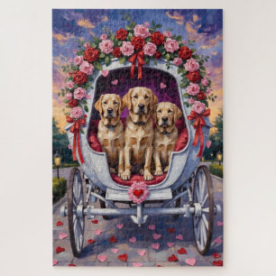 Puzzle Labrador Saint-Valentin