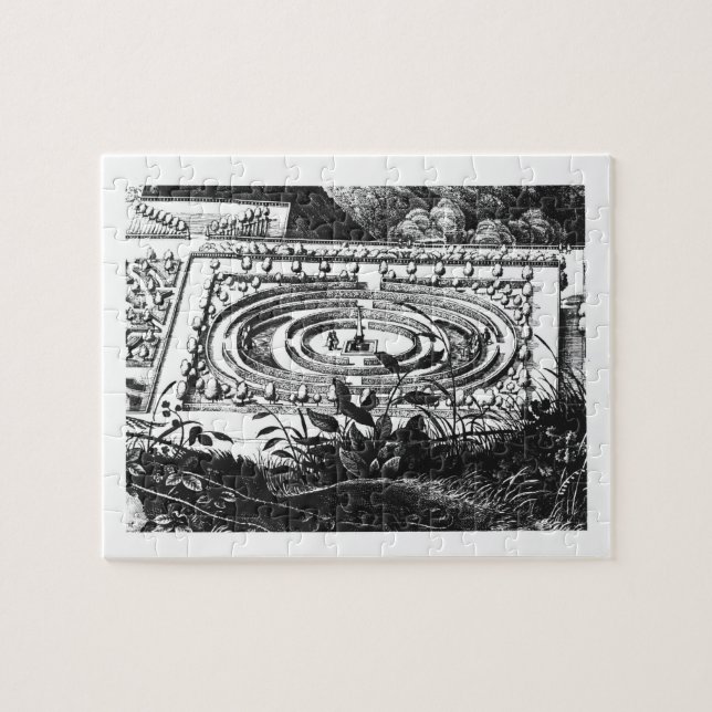 Puzzle Labyrinthe à Heidelberg, Hortus Palatinus (engravi (Horizontal)