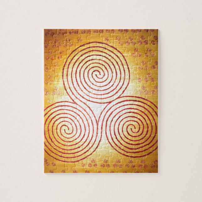 Puzzle Labyrinthe en spirale triple (Vertical)