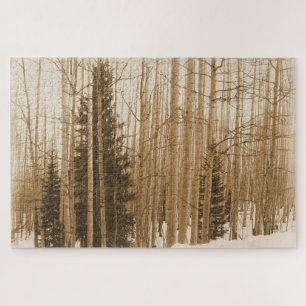 Puzzle Labyrinthe forestier Sepia - 20x30 - 1014 pièces