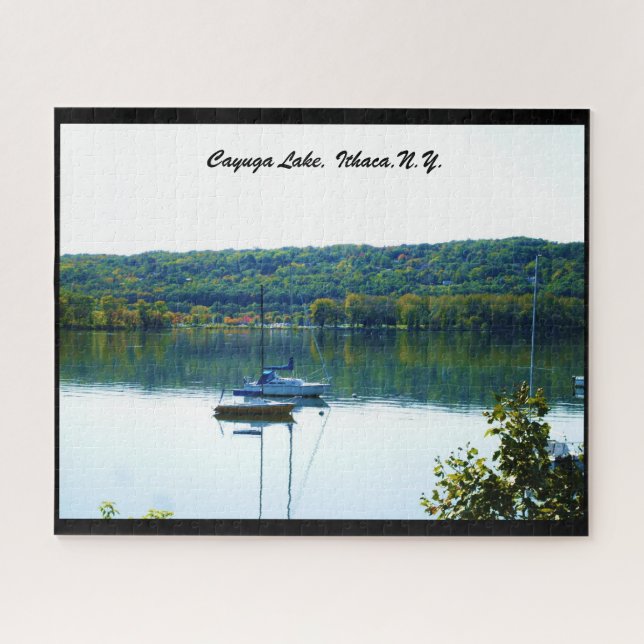 PUZZLE LAC CAYUGA EN AUTOMNE   (Horizontal)