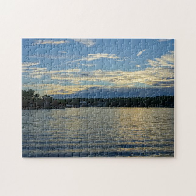 Puzzle Lac De L'Ozarks Blue Sunset (Horizontal)