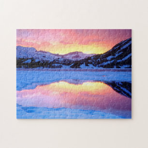 Puzzle Lac Ellery au coucher du soleil