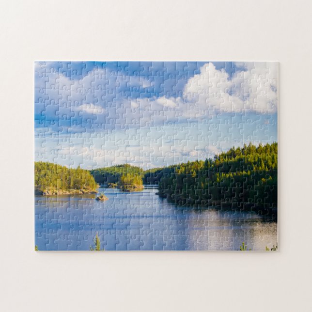 Puzzle Lac finlandais en été (Horizontal)