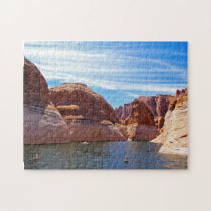 Puzzle Lac Powell, Arizona paysage de réservoir d'eau