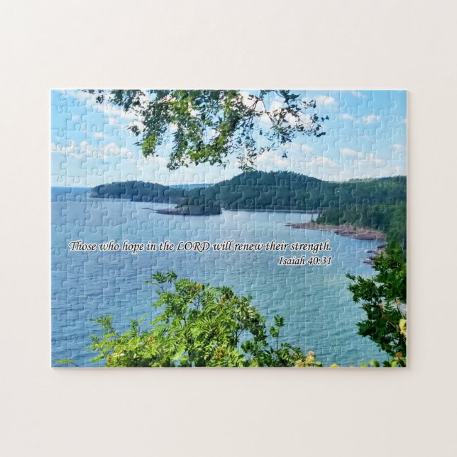 Puzzle Lac Supérieur avec écritures (Horizontal)