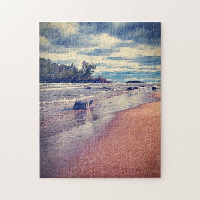Puzzle Lac Supérieur vintage (Vertical)
