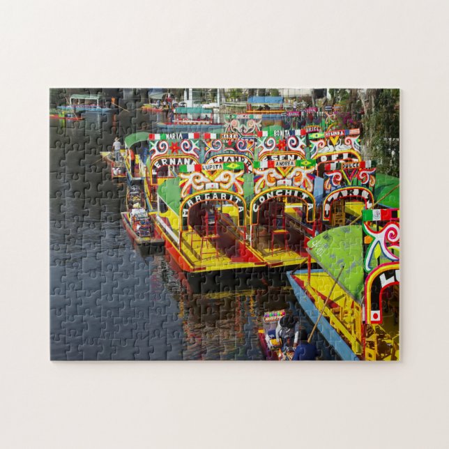 Puzzle Lac Xochimilco Mexique. (Horizontal)