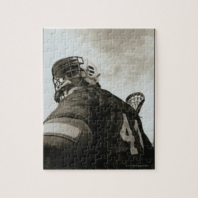 Puzzle Lacrosse Athlete (Vertical)