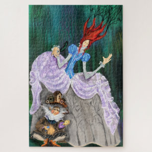 Puzzle Lady Forest et Little Gnome - Fairytale - Imaginai