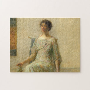 Puzzle Lady with a Mask, 1911 par Thomas Wilmer Dewing
