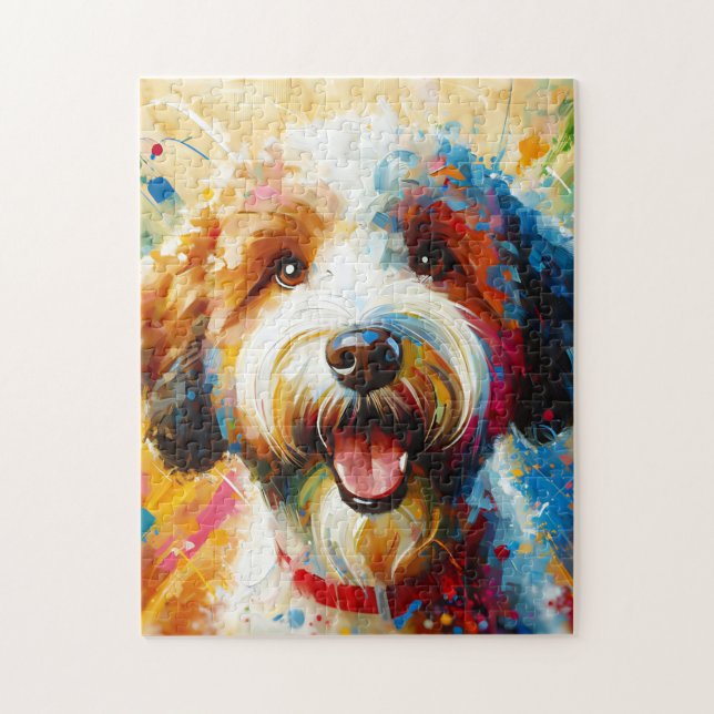 Puzzle Lagotto Romagnolo Chien Acrylique Imprimer Cadeau  (Vertical)