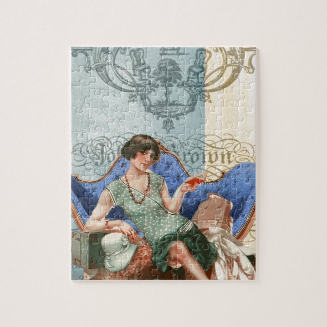 Puzzle L'aileron avec des valises, les années 1920 (Vertical)