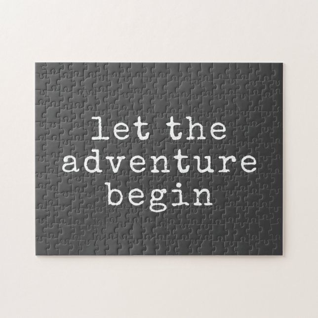 Puzzle Laisser L'Aventure Commencer La Citation Minimalis (Horizontal)