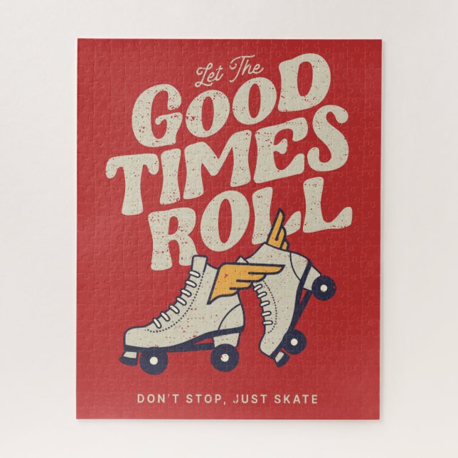 Puzzle LAISSEZ LES BONS TEMPS ROULER 80s RETRO ROLLER SKA (Vertical)