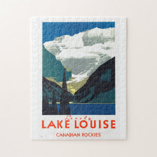 Puzzle Lake Louise Rockies canadiennes ~ Vintage voyage