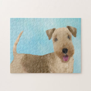 Puzzle Lakeland Terrier Peinture - Cute Original Chien Ar