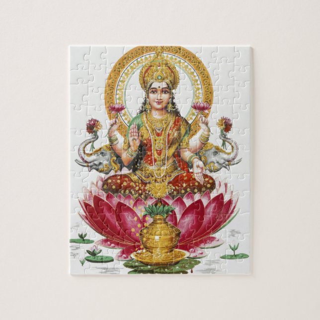Puzzle Lakshmi Hindu Goddess (Vertical)