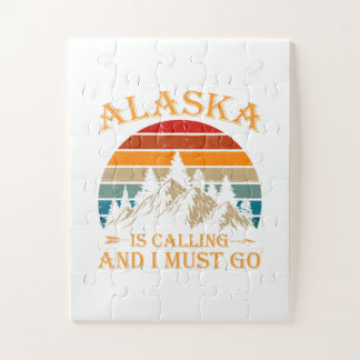 Puzzle L'Alaska Appelle La Nature Des Montagnes Vintages 