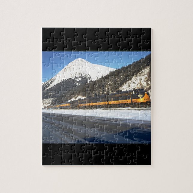 Puzzle L'Alaska rr F-7 #1502, avec des train_Trains (Vertical)